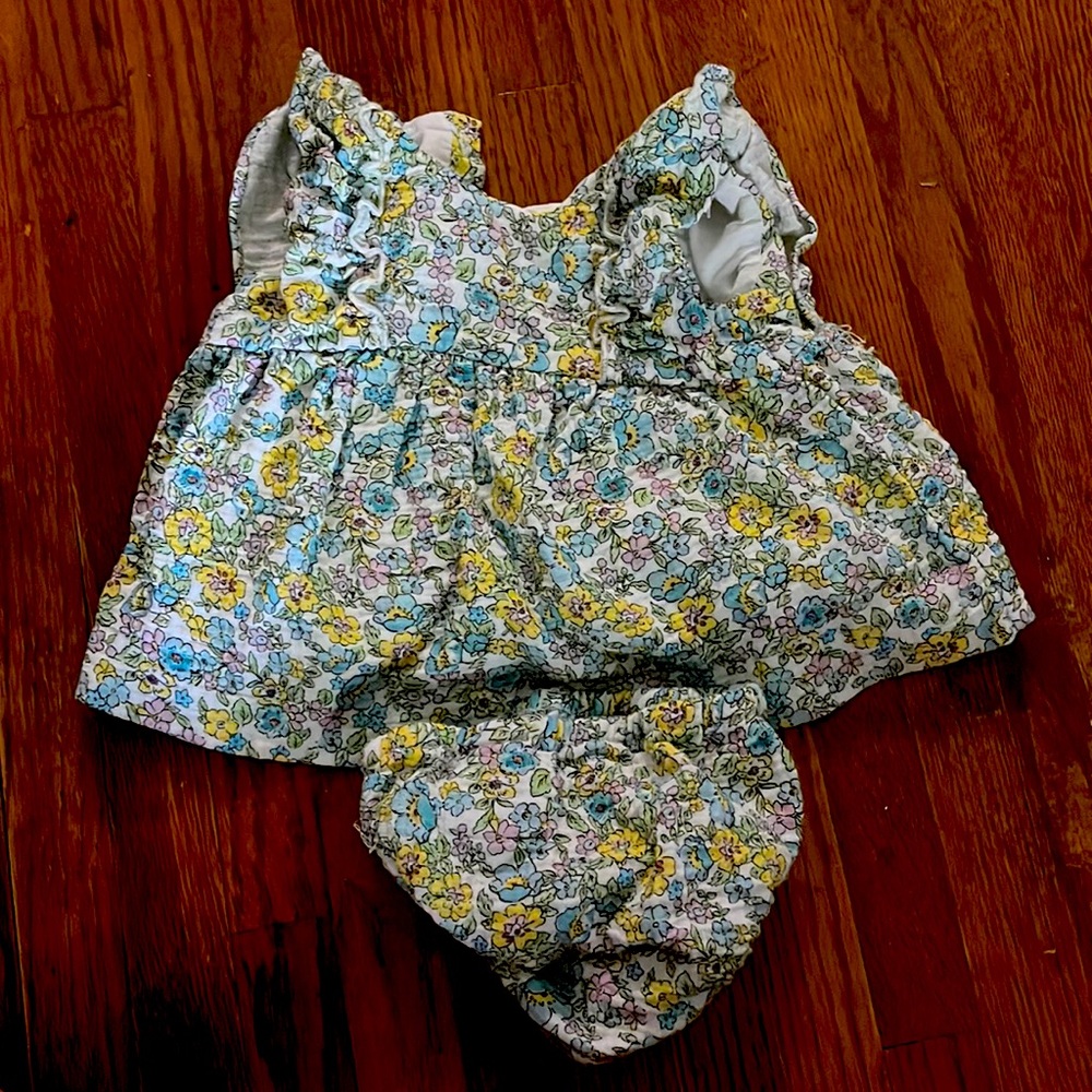 Zara dress and diaper cover